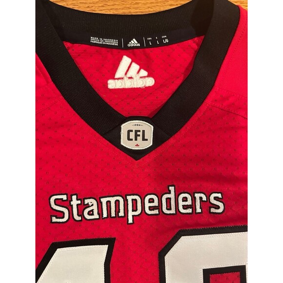 Autographed Alex Singleton Adidas CFL Calgary Stampeders Jersey L #49 - Picture 3 of 6